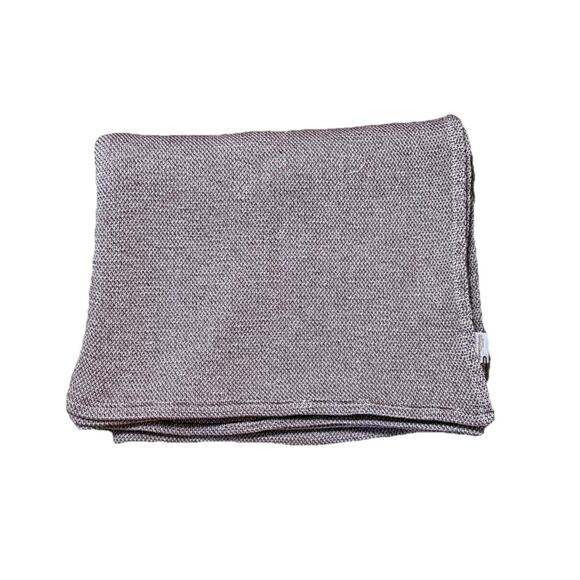 Antonio Salgado Luxury Cotton Jacquard Blanket 66x90 Dark Red White Knit Throw - Picture 2 of 8